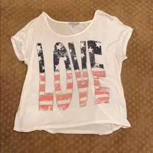 Patriotic love shirt